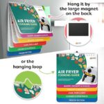 Air Fryer Cheat Sheet Magnets Cooking Guide Booklet, Airfryer Cookbook use with Ninja, Tefal, or Tower Air Fryer.