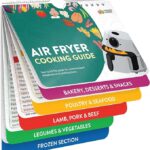 Air Fryer Cheat Sheet Magnets Cooking Guide Booklet, Airfryer Cookbook use with Ninja, Tefal, or Tower Air Fryer