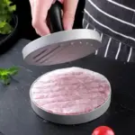 Burger Press, Non-Stick Meat Patty Hamburger Maker for Making Large 13 Pound Stuffed Pocket Burgers or Quarter Lb (100 Wax Paper )