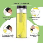 Oil Sprayer-Olive Oil Spray Bottle for Cooking Air Fryer Oil Dispenser Spray for Salad Cooking Gadget.
