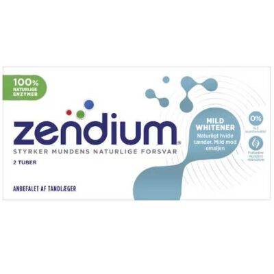 Zendium Mild Whitener Toothpaste 2 x 50ml (100ml)