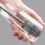 Baby Bottle Brush - Silicone Bottle Washer Brush with Long Handle for Effective Cleaning of Bottles, Glass Cups, Thermoses, and All Containers.