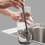 Baby Bottle Brush - Silicone Bottle Washer Brush with Long Handle for Effective Cleaning of Bottles, Glass Cups, Thermoses,and All Containers