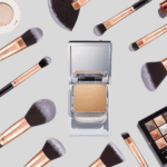 Makeup Brushes 10Pcs Marble Makeup Brush Set - Foundation, Blush, Blending, and Beauty Make Up Brushes.