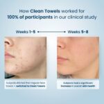 Clean Skin Club Clean Towels XL, 100% USDA Biobased Face Towel, Disposable Face Towelette, Makeup Remover Dry Wipes...